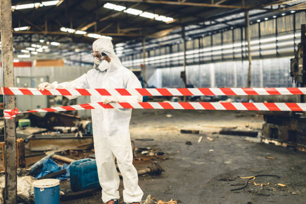 Professional Biohazard technician working in Greenville, WI